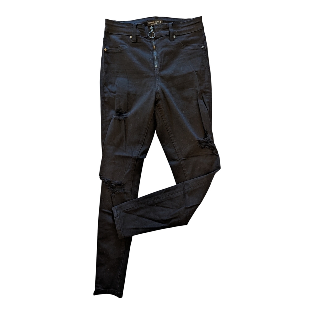 NWOT Hammer Jeans - black distressed stretch - slim leg - size 5